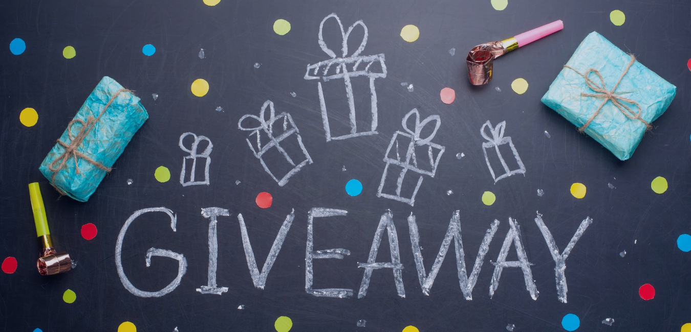 Giveaway-text-written-on-chalkboard