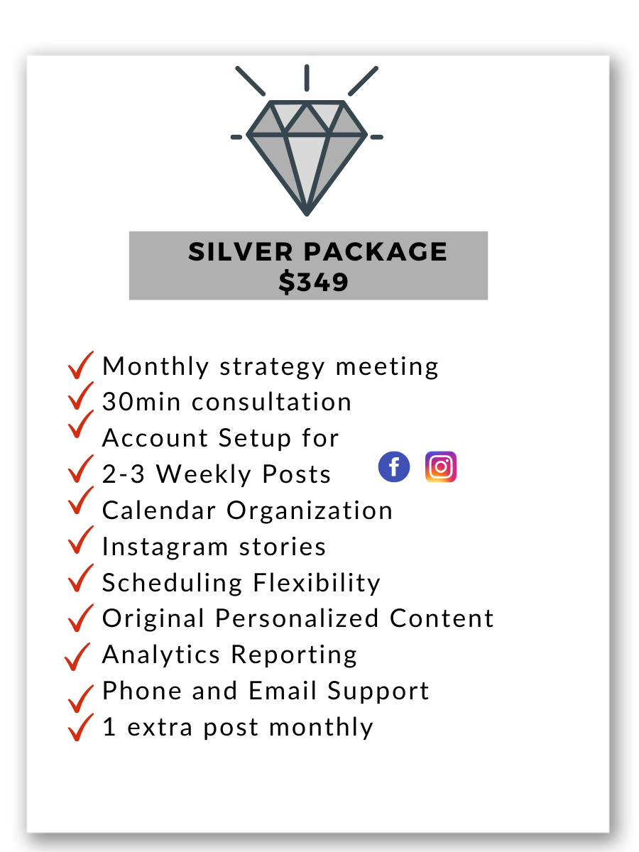 silver package social media marketing for restaurants