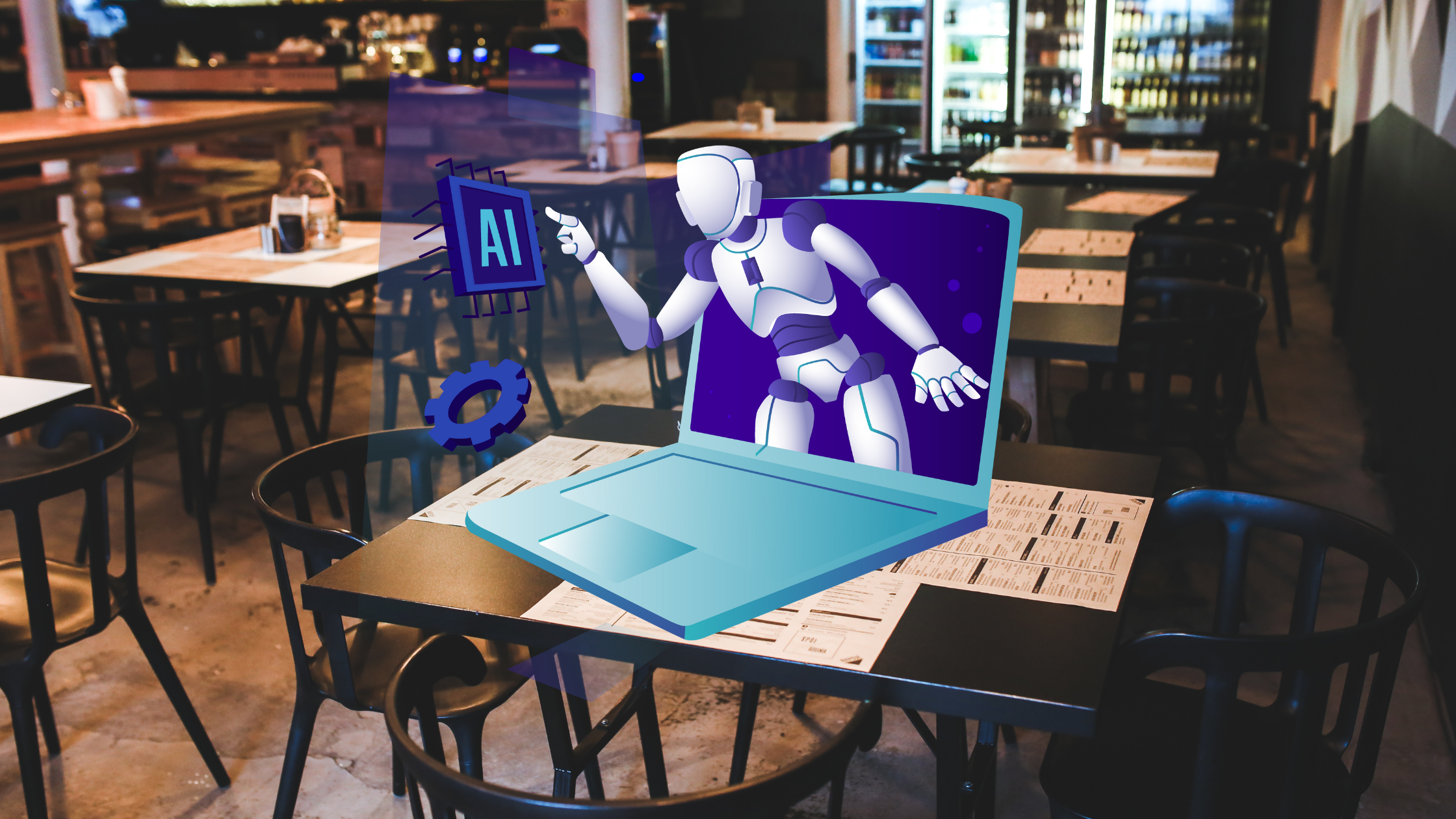 การใช้เทคโนโลยี AI และระบบอัตโนมัติ เช่น Chatbot ตอบแชทอัตโนมัติ, AI วิเคราะห์ยอดขาย และระบบจองโต๊ะออนไลน์ เพื่อเพิ่มประสิทธิภาพการบริการและโปรโมตร้าน